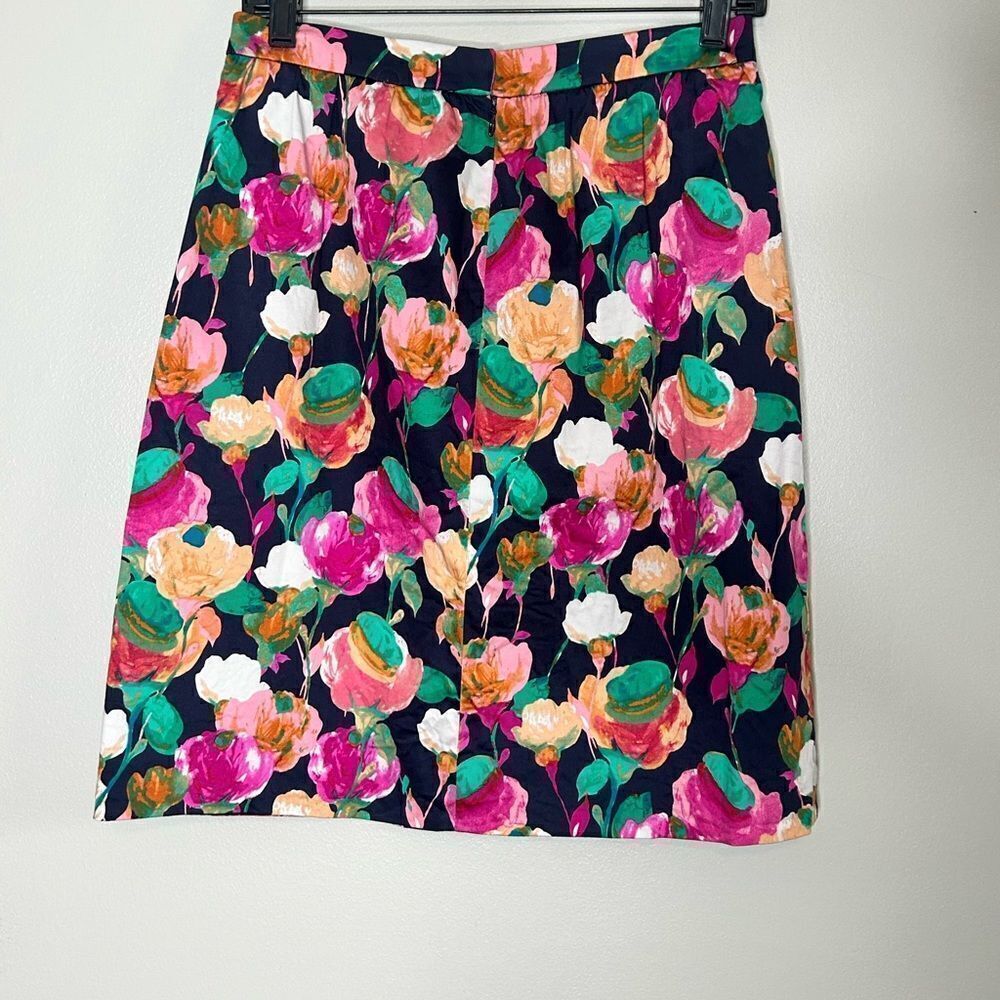 J.Crew Floral A Line Skirt